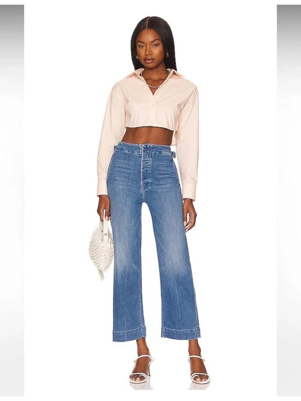Mother The Cinch Greaser Ankle Jeans in Sorry I'm Staring 28